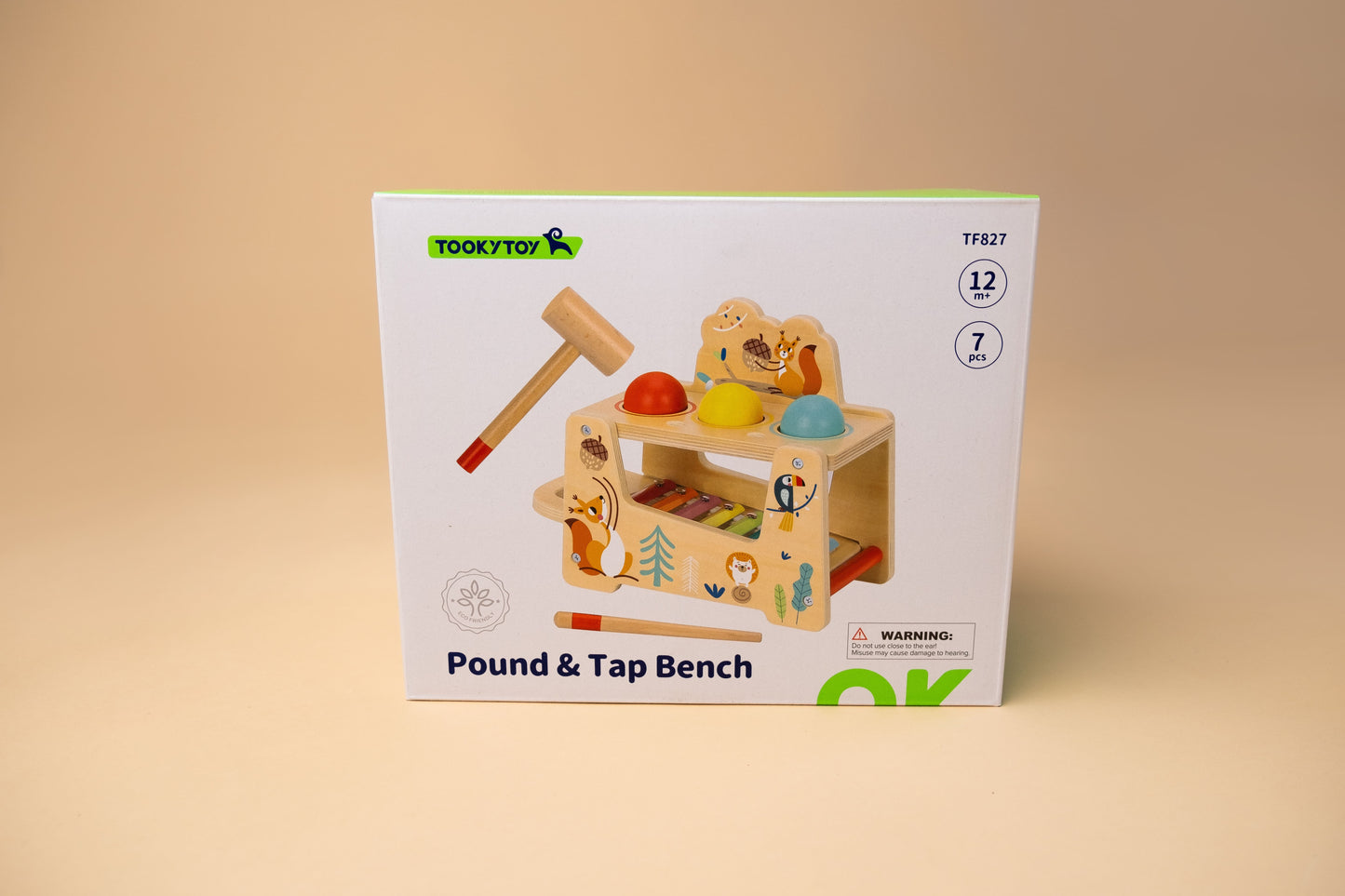 Medinis interaktyvus žaislas „Pound – Tap Bench“