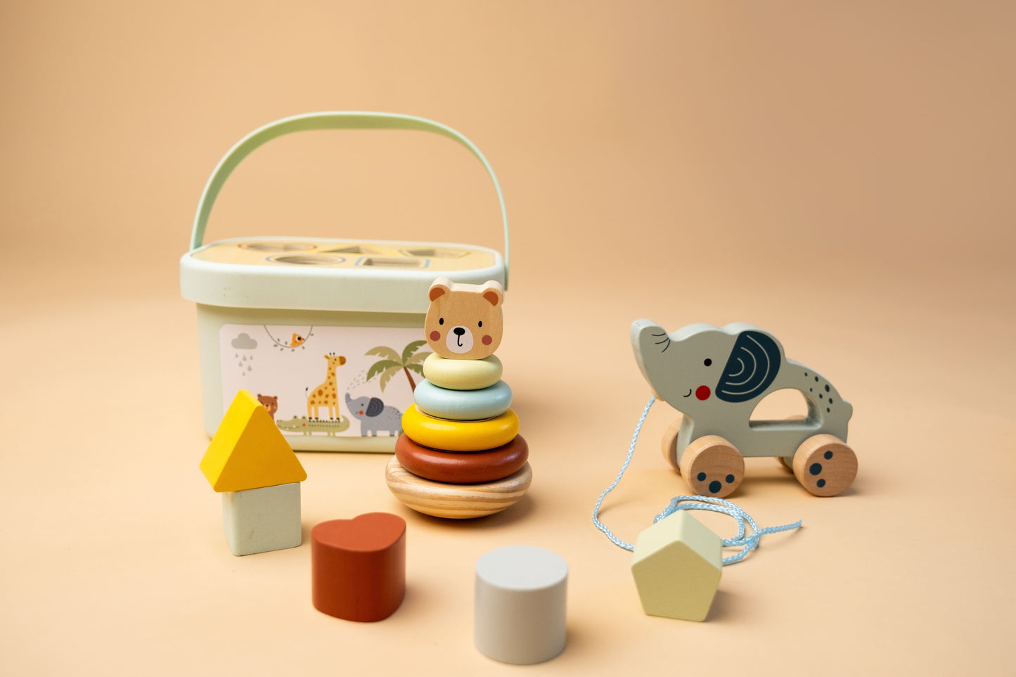 Medinis žaislų rinkinys „3 in 1 Box“