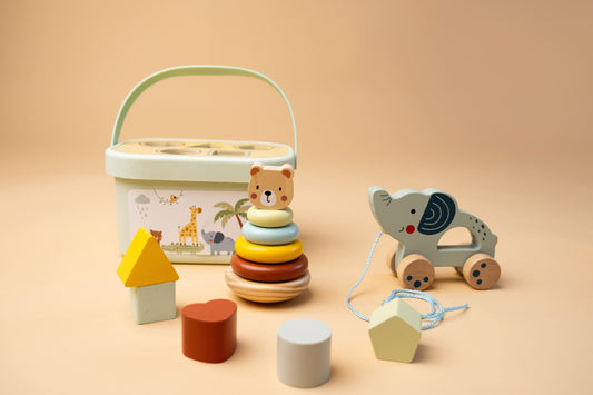 Medinis žaislų rinkinys „3 in 1 Box“
