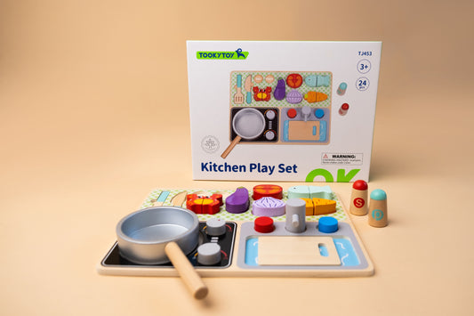 Medinis virtuvės žaislų rinkinys „Kitchen Play Set“