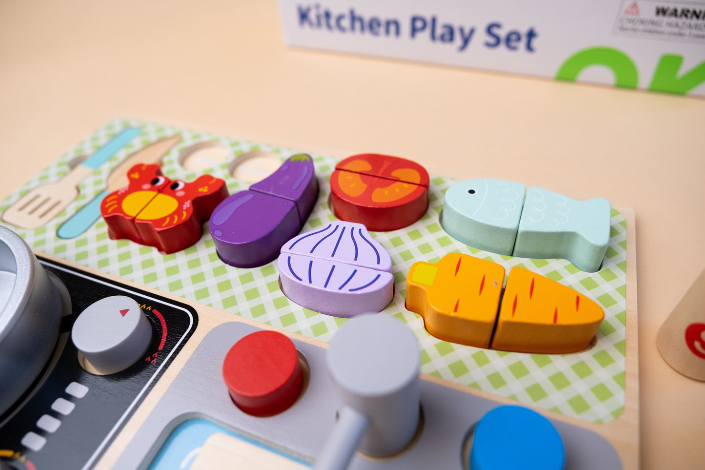 Medinis virtuvės žaislų rinkinys „Kitchen Play Set“
