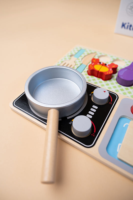 Medinis virtuvės žaislų rinkinys „Kitchen Play Set“