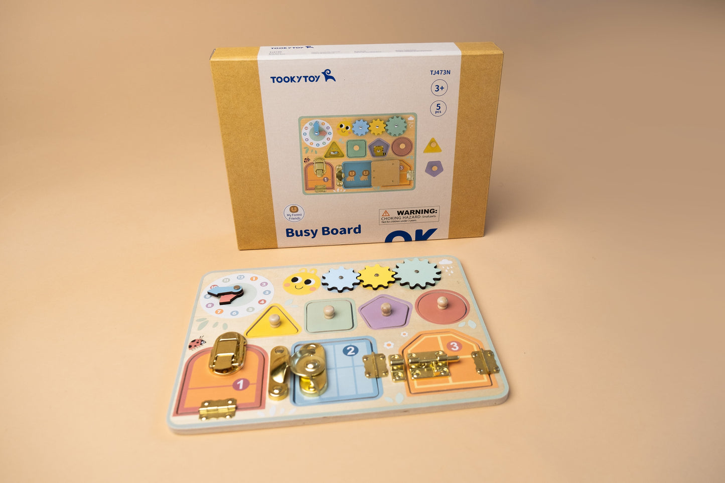 Medinė edukacinė veiklos lenta „Busy Board“