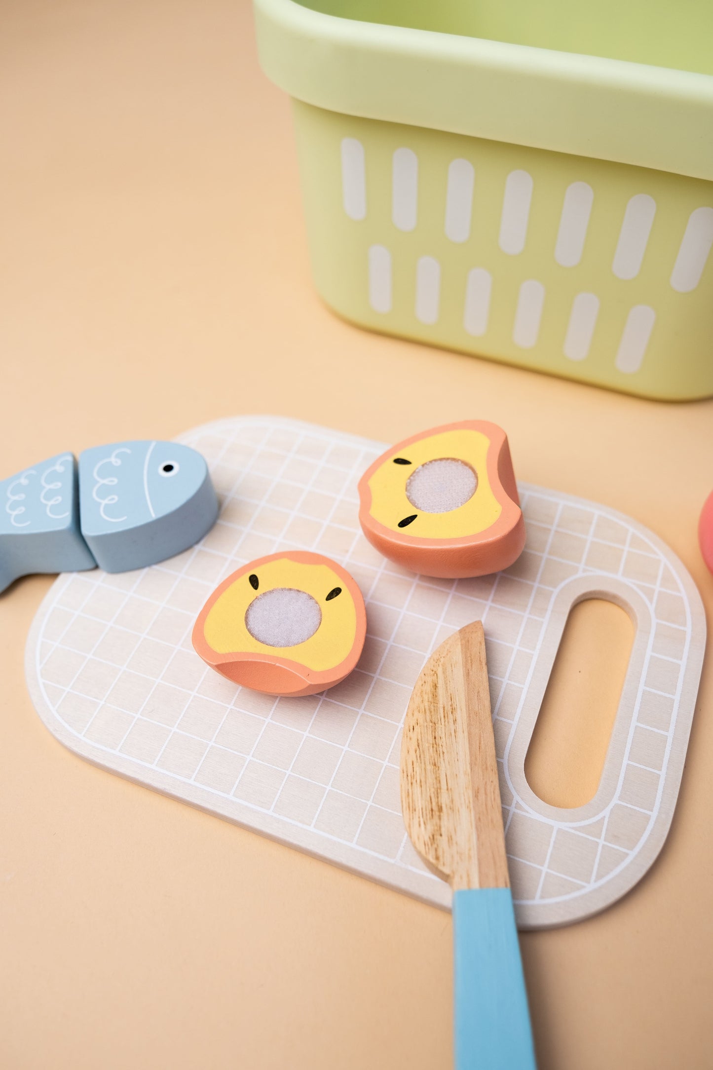 Medinis maisto pjaustymo rinkinys