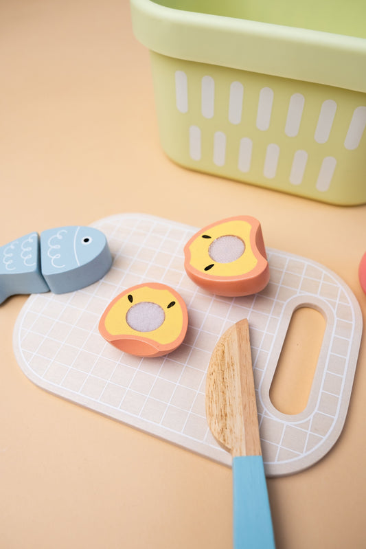 Medinis maisto pjaustymo rinkinys