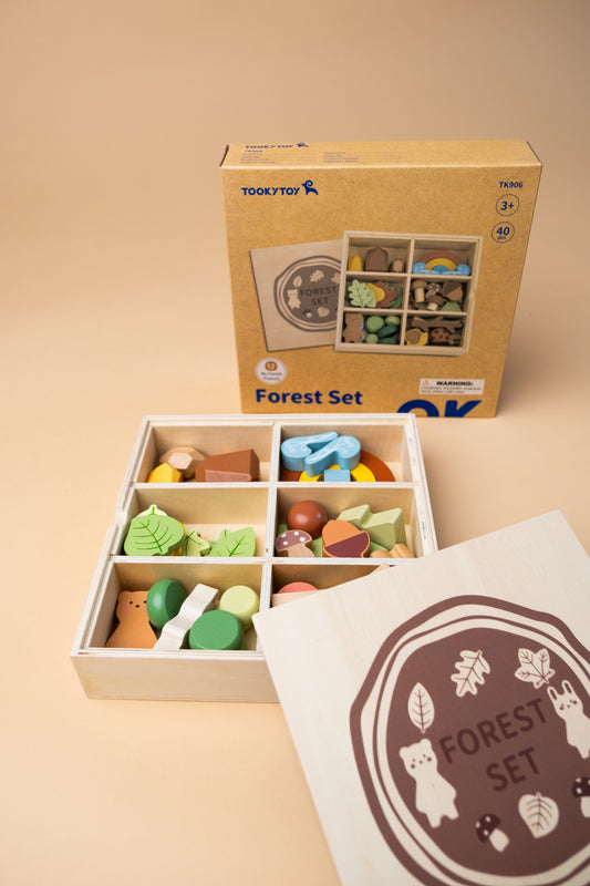 „Forest set“ medinis miško tematikos rinkinys