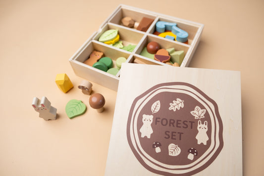 „Forest set“ medinis miško tematikos rinkinys