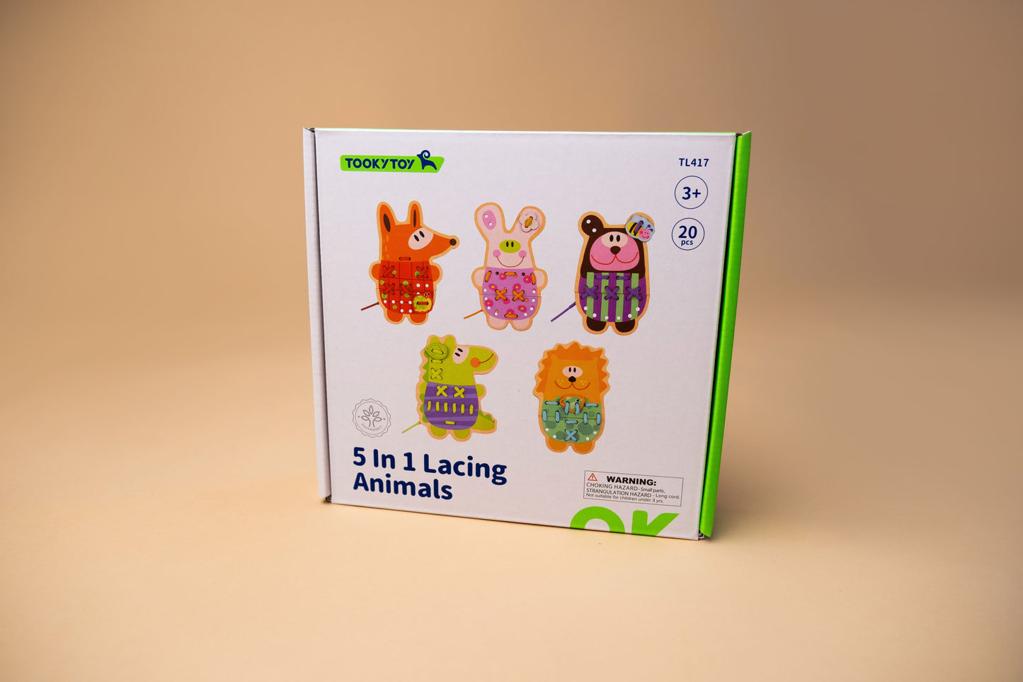 Lavinamas vėrimo žaidimas „5 in 1 Lacking animals“